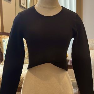 RVN black cropped sweater